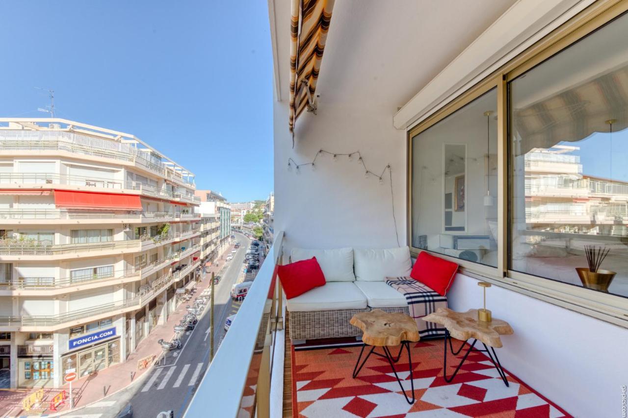Luxury Maubourg - Vue Mer - Croisette 50M Plage - Clim - Terrasse Cannes Exterior foto